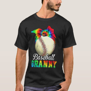 Camiseta Mujer: La abuela del béisbol Tie Dye el Día de la 