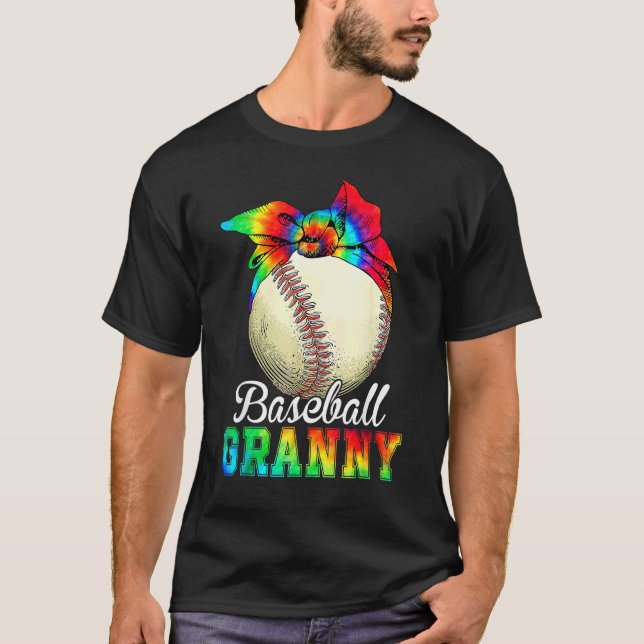 Camiseta Mujer: La abuela del béisbol Tie Dye el Día de la  (Anverso)