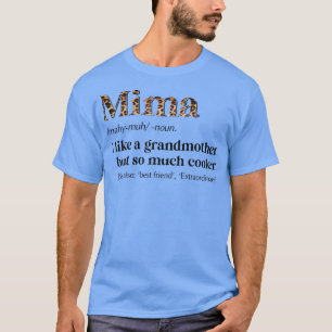 Camiseta Mujer Leopardo Mima Definition Gracioso Regalo de 