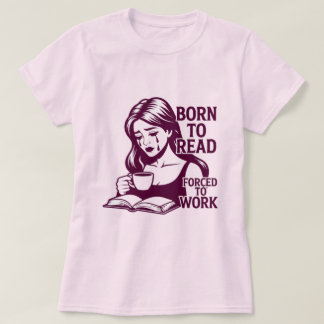 Camiseta Mujer Libro y Café
