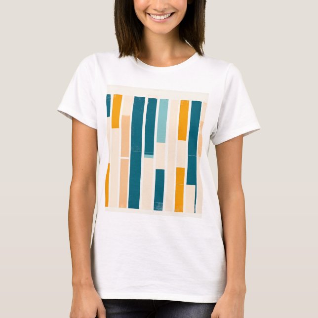 camiseta mujer listas minimal (Anverso)