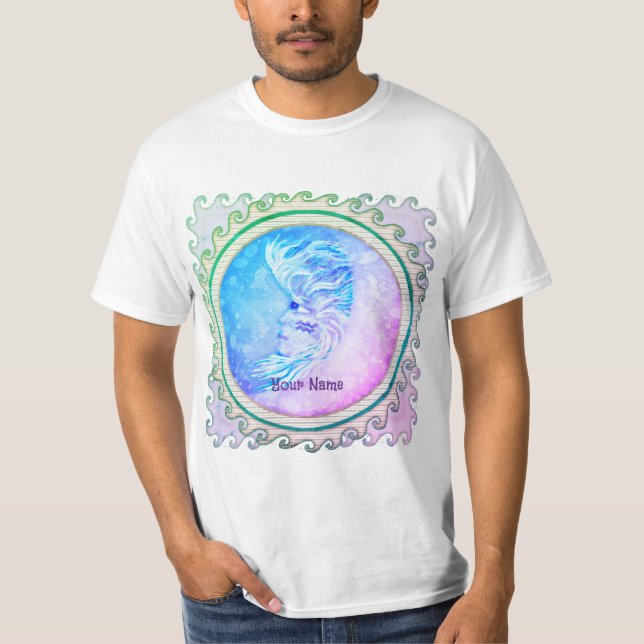 Camiseta Mujer Luna Acuario  (Anverso)