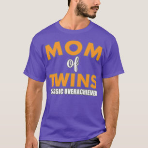Camiseta Mujer Madre De Gemelos Clásico De Embarazo Con Sob