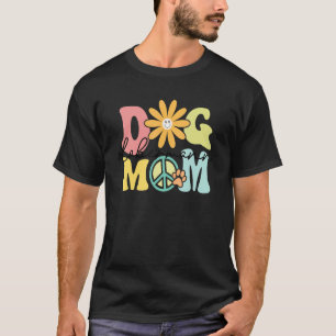 Camiseta Mujer madre de perro groovy Dobermann Mascota