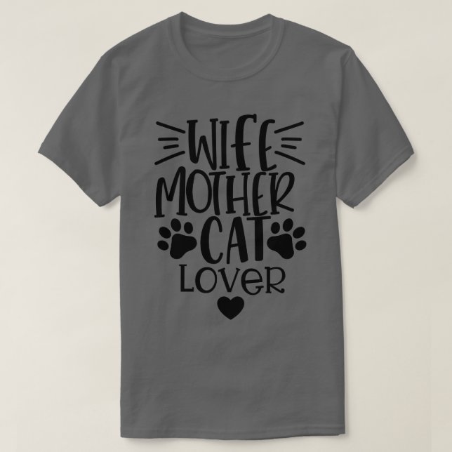 Camiseta Mujer Madre Gato Gato Lover Cita Divertida Mamá Ga (Diseño del anverso)
