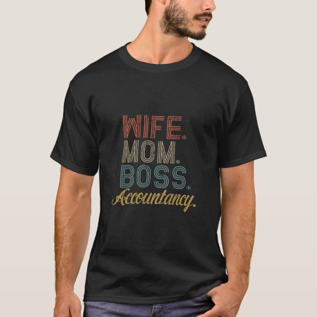Camiseta Mujer Mamá Jefe Contable T- (Anverso)