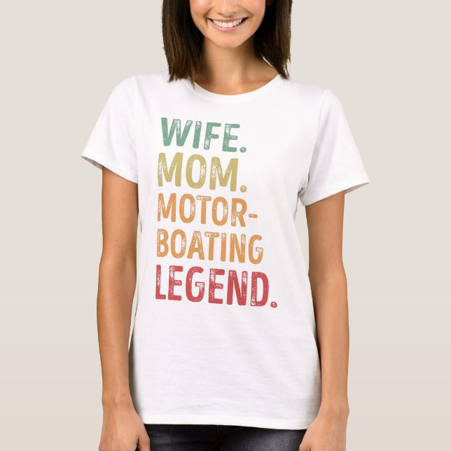 Camiseta Mujer Mamá Regalo de motocicleta Legend (Anverso)