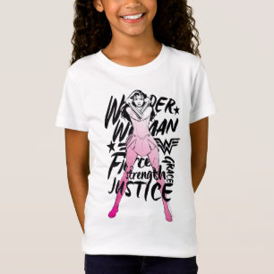 Camiseta Mujer Maravilla Arte de Tipografía
