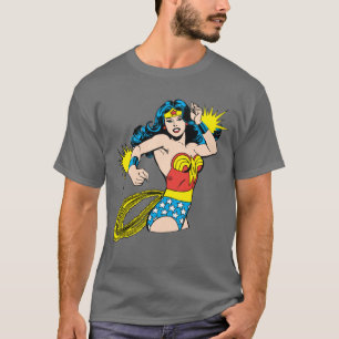 Camiseta Mujer Maravilla con esposas brillantes