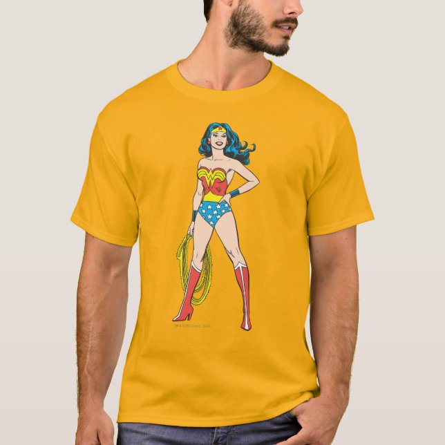 Camiseta Mujer Maravilla de pie (Anverso)