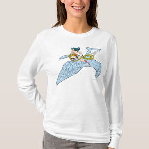 Camiseta Mujer maravilla en la nave espacial