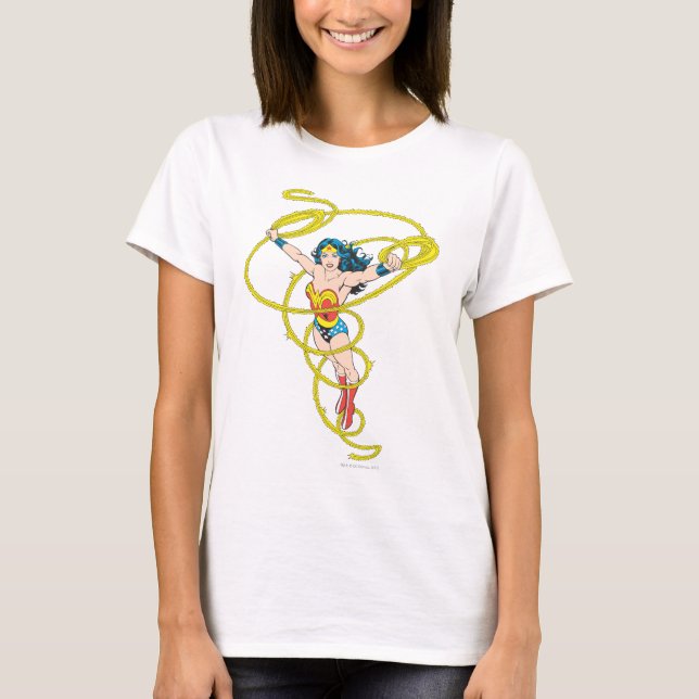 Camiseta Mujer Maravilla en Lasso (Anverso)