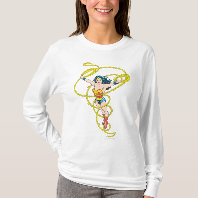 Camiseta Mujer Maravilla en Lasso (Anverso)