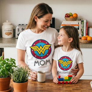 Camiseta Mujer Maravilla   Logo Círculo Personalizado y Est