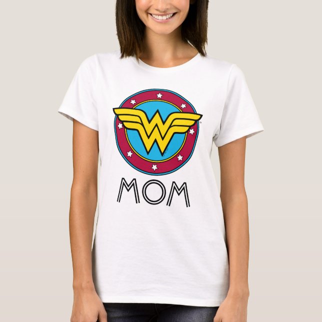 Camiseta Mujer Maravilla | Logo Círculo Personalizado y Est (Anverso)