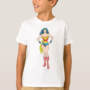 Camiseta Mujer Maravilla manos en cadera