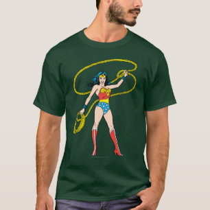 Camiseta Mujer Maravilla parada con Lasso