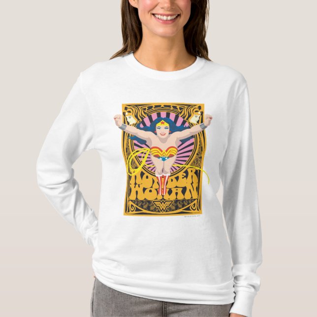 Camiseta Mujer Maravilla Poster (Anverso)