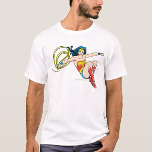 Camiseta Mujer Maravilla saltando