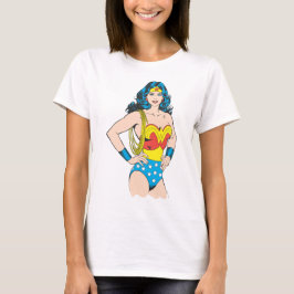 Camiseta Mujer Maravilla | Vintage Pose con Lasso