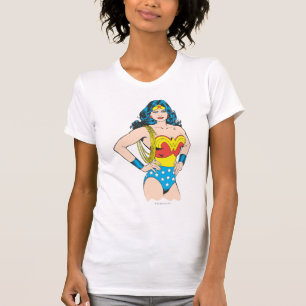 Camiseta Mujer Maravilla   Vintage Pose con Lasso