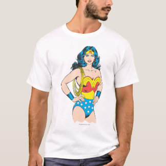 Camiseta Mujer Maravilla | Vintage Pose con Lasso