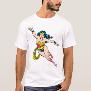 Camiseta Mujer Maravilla Volando Hacia Adelante