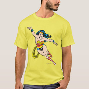 Camiseta Mujer Maravilla Volando Hacia Adelante