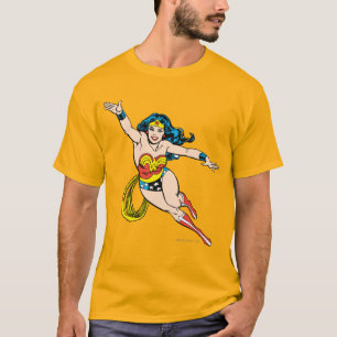 Camiseta Mujer Maravilla Volando Hacia Adelante