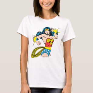 Camiseta Mujer maravillada se torna con las esposas brillan