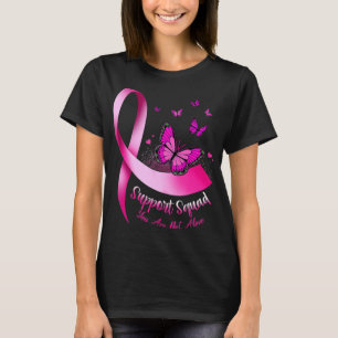 Camiseta Mujer mariposa apoyo escuadrón cáncer de mama Guer