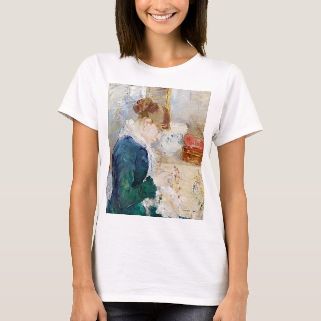 Camiseta Mujer masticando, Berthe Morisot (Anverso)