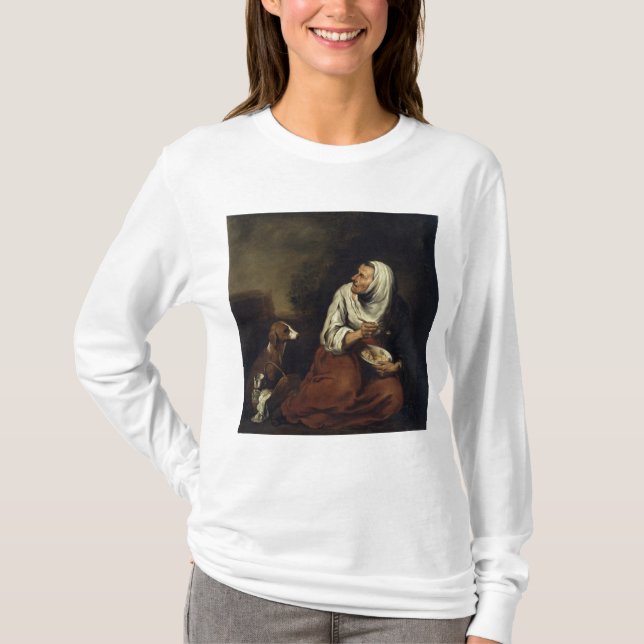 Camiseta Mujer mayor con el perro (Anverso)