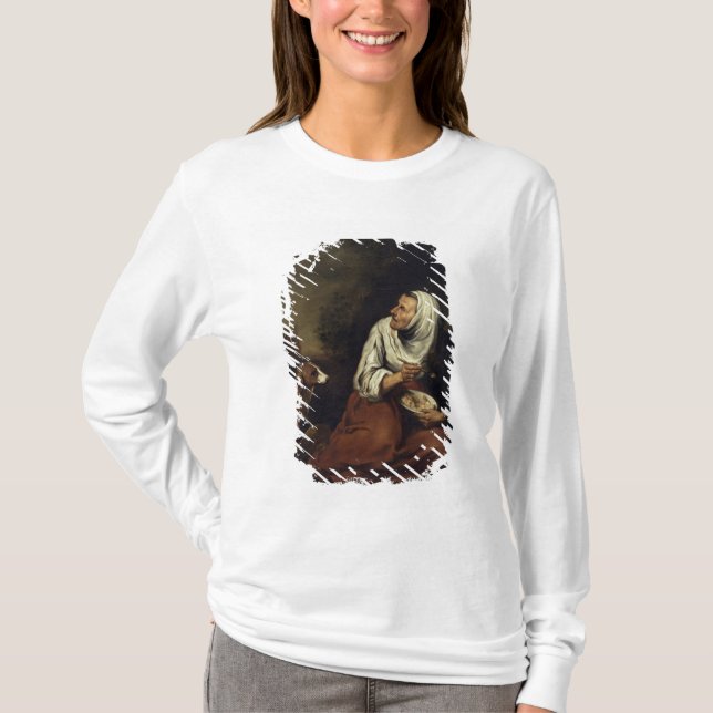 Camiseta Mujer mayor con el perro (Anverso)