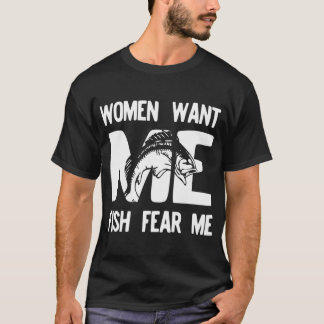 Camiseta Mujer me quiere pescado me teme regalo divertido p
