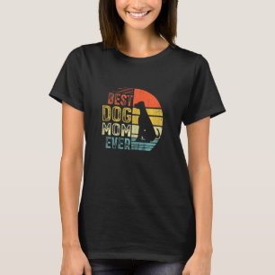 Camiseta Mujer: Mejor madre de perro de Rottweiler vintage