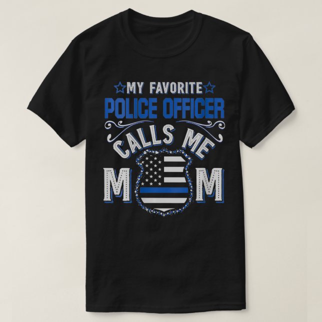 Camiseta Mujer, mi oficial de policía favorito me llama div (Diseño del anverso)