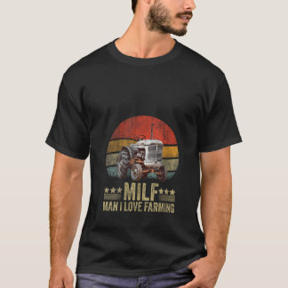 Camiseta Mujer MILF Hombre Me Encanta La Calentería Gracios