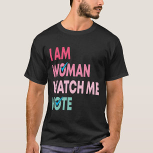 Camiseta Mujer mírame votar por un regalo feminista gracios