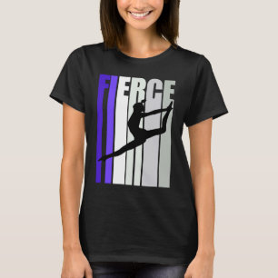 Camiseta Mujer Morado Fierce Danza Cumpleaños Tema colorido