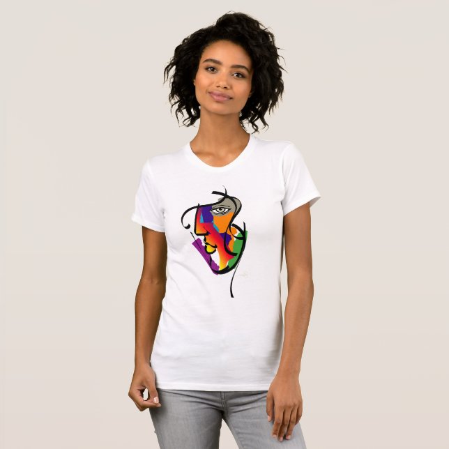 Camiseta Mujer multicultural (Anverso completo)