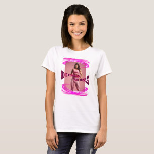 Camiseta Mujer muscular con efectos y eslogan