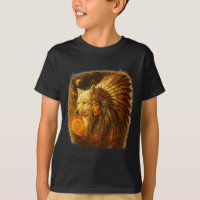 Mujer Nativa Americana India Con Vitag De Lobo Bla