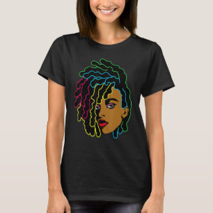Camiseta Mujer negra africana afro pelo Guay historia negra
