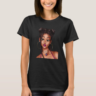 Camiseta Mujer Negra Africana Hermosa