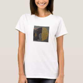 Camiseta Mujer Negra Afro Tipografía Empoderamiento Blanco