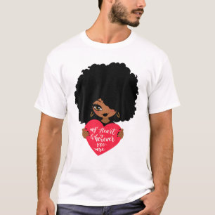 Camiseta Mujer negra, afroamericana, afroamericana, melanin