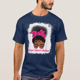 Camiseta Mujer negra con un bollo de broma Cáncer de Mama R