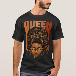 Camiseta Mujer Negra Educada Mes de la Historia Negra Fuert