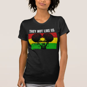 Camiseta Mujer Negra Feroz Afro Puffs Mes de la historia ne